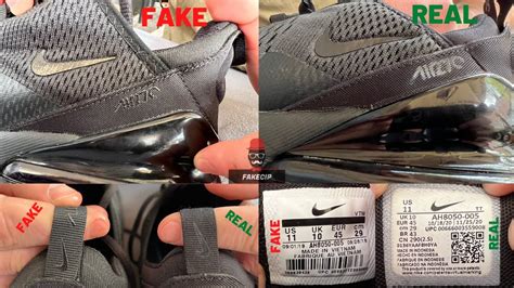 fake nike 270 vs real|genuine nike 270.